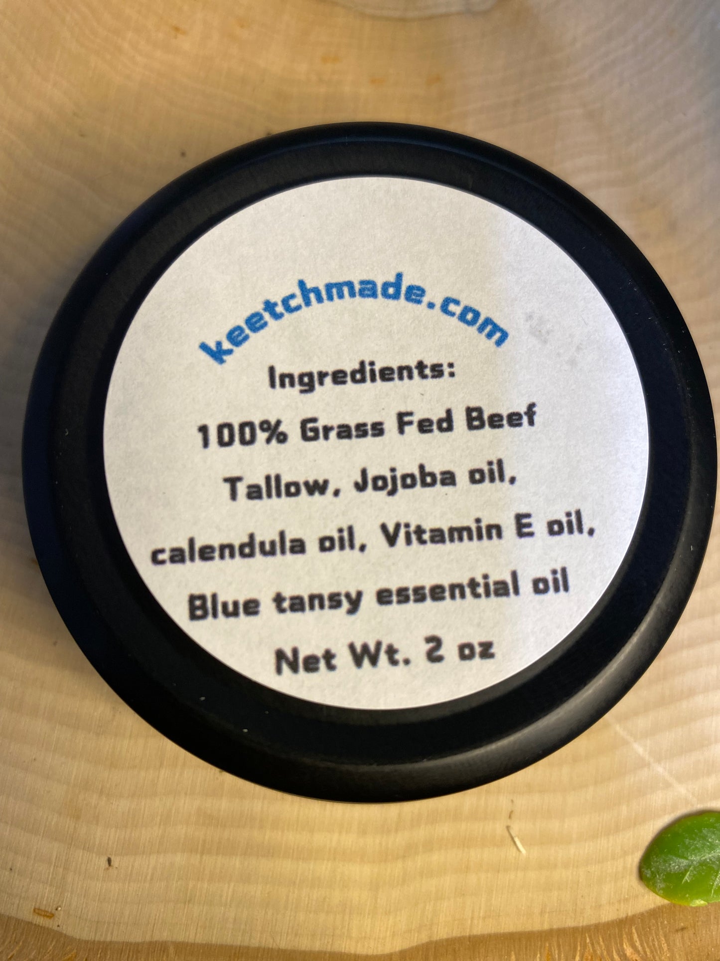 Natural Tallow Blue Tansy Face Cream 2 oz