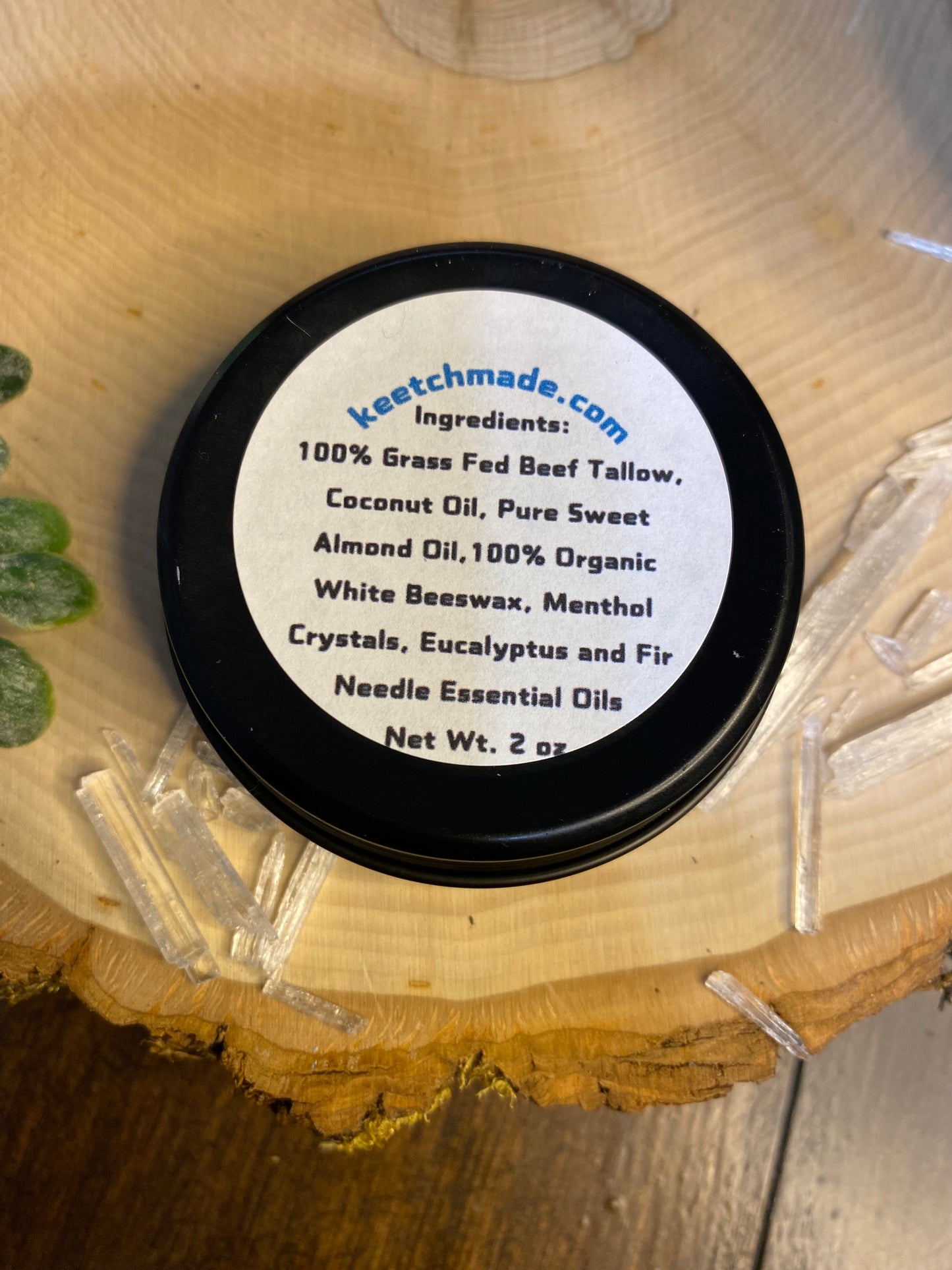 Natural Tallow Menthol Chest Rub 2 oz