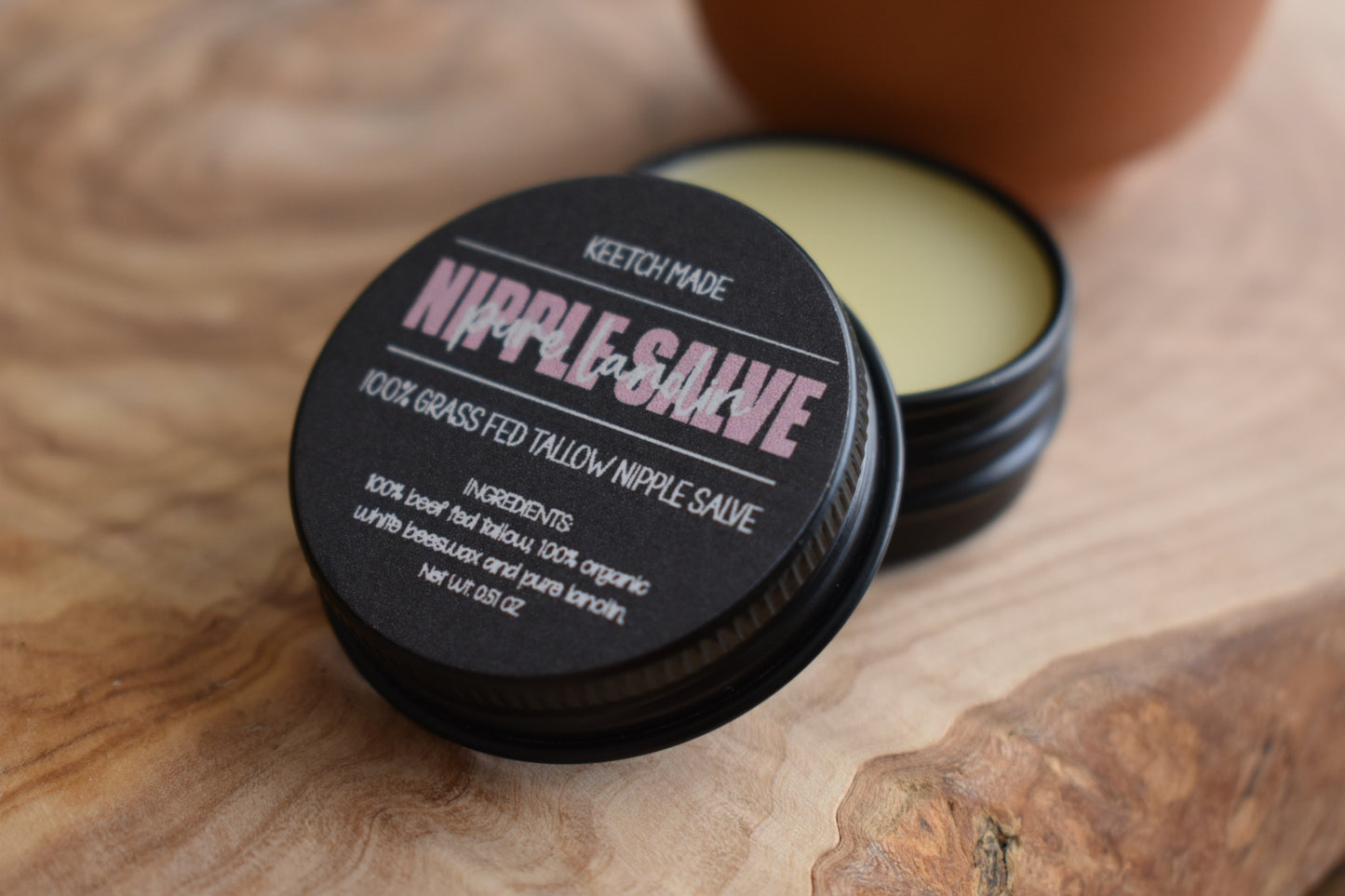 Natural Tallow Nipple Salve .5 oz